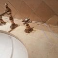 Behind Fixture Chappped Grout Repair