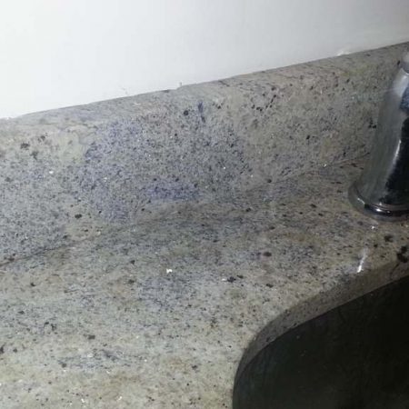 Granite Backsplash after Crack Repair