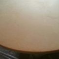Beige Limestone Round Table Crack Remedy And Refinishing