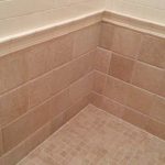 Beveled Travertine And Ceramic Tiles Shower Walls Restoration