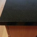Black Granite With Gray Crystals Chip Fixed