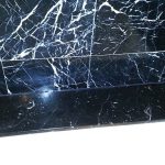 Black Marble With White Veins Cloudy Spots Removal