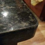 Black Pearl Granite Counter Chip On Edge Repair