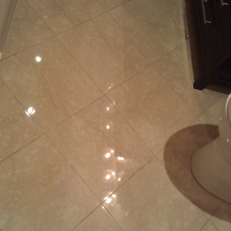 Polished Botticino Bathroom Floor