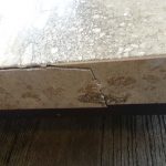 Broken Edge Travertine Table