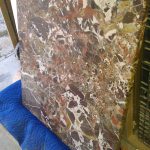 Brown White Whole Marble Table