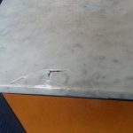 Bruised Ding On Edge Credenza