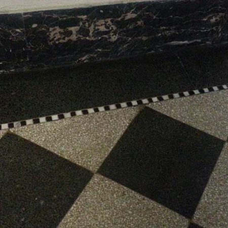 Chemical Burn on Terrazzo Removal & Buffing