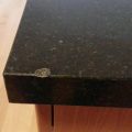 Chipped Black Granite With Gray Crystals