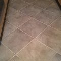 Cleaned Gray Grout Kitchen Porcelain