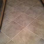 Cleaned Gray Grout Kitchen Porcelain