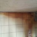 Cleaned Post Fire Soot Smoke Black Under Marble Countertop