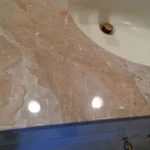 Cream Beige Marble Breakage After Repair