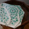 Crushed Hexagon Table With Inlaid Ornaments