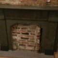 Dirty Waxed Victorian Slate Fireplace Cleaned