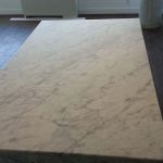 Eggshell Or Matte Finish White Carrara Benchtop