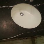 Fogging On Single Sink Black Vanity Resurfacing