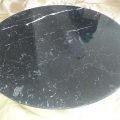 Glued Black Round Disc Table