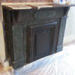 Gray Slate Victorian Fireplace Before