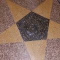 Inlaid Star Terrazzo Holes After Patching