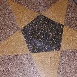 Inlaid Star Terrazzo Holes After Patching