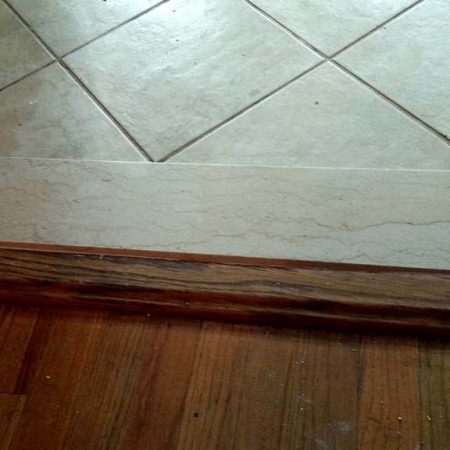 Kitchen Door Saddle Seamless Crack Restoration