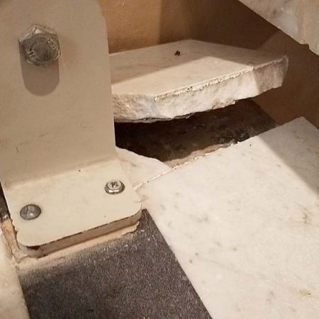 Breakage under Stair Lift Bracket