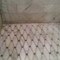 Marble Shower Floor Perimeter Before Re Caulking