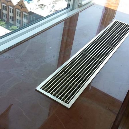 Reddish/Brown Marble Window Sill Radiator Crack Repaired