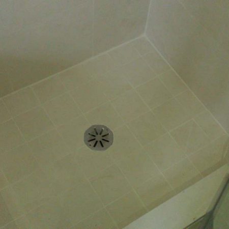 Shower Cabin Floor Re Grouted