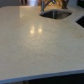 Stained Corian Kitchen Counter