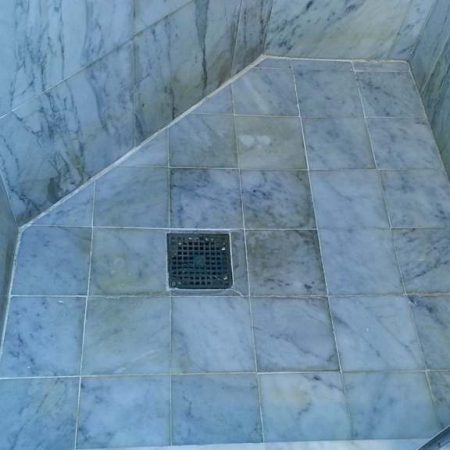 Stained Shower Tiles and Grout