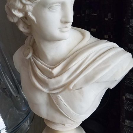 Greek Bust After the Statue Base Repair