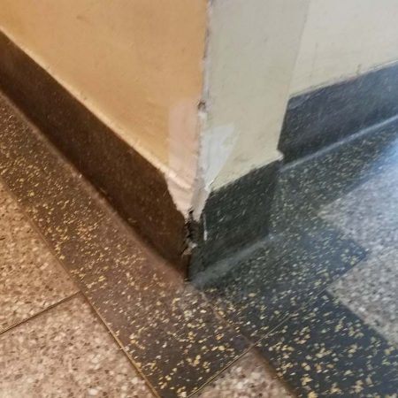 Plastered Terrazzo Missed Corner