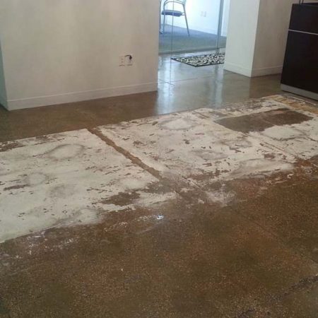 Carpet Adhesive on Terrazzo Floor