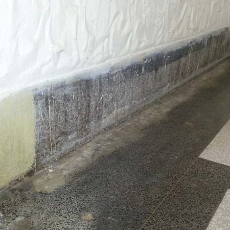 Terrazzo Floor Under Radiator Damage