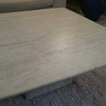 Travertine Pale Square Coffee Table