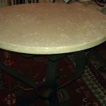 Travertine Round Table Fabricated