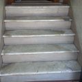 White Carrara Cracked Steps Replacement