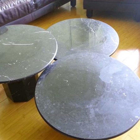 Whitish Fogging Spots on Black Marble Tables