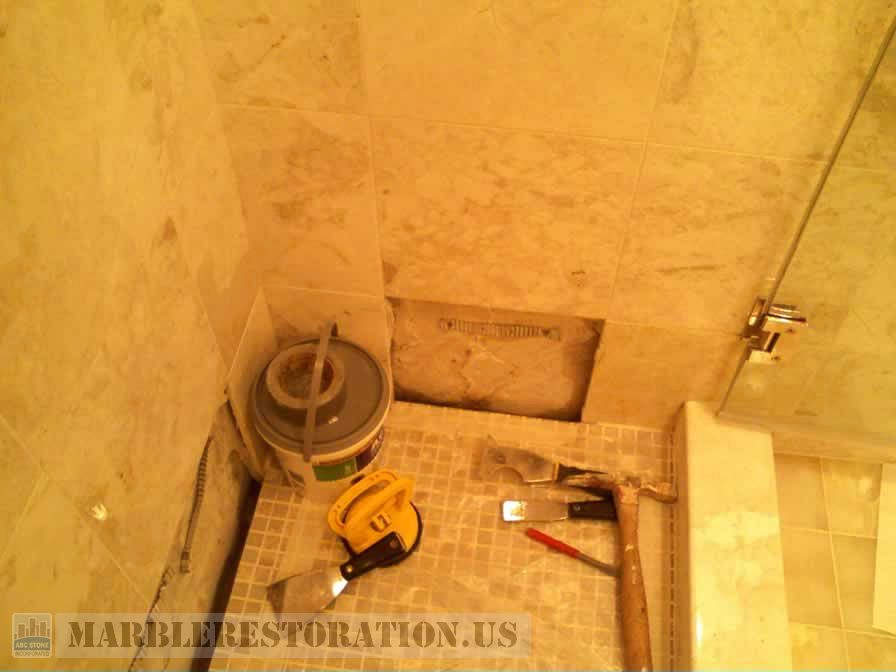 Anchoring the Shower Tiles Installation