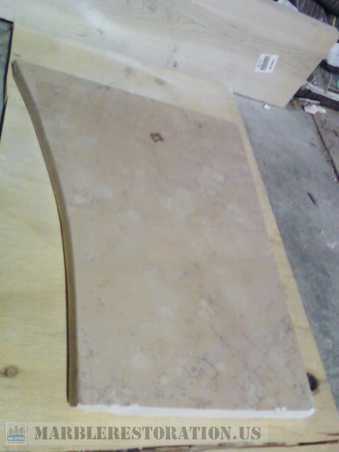 Crushed Marble Panel after Repair