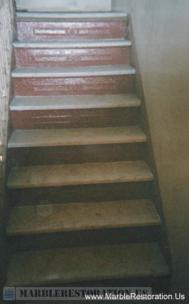 New White Carrara Steps Installed