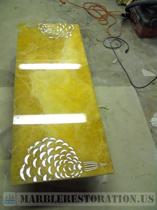 Fixed Indian Onyx Coffee Table