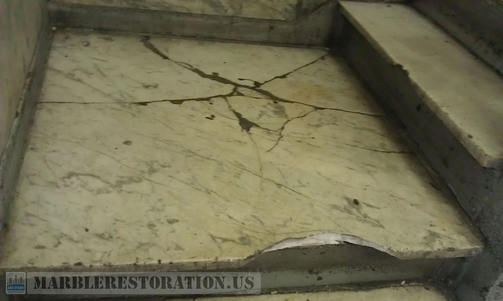 Landing Marble Step Restoration