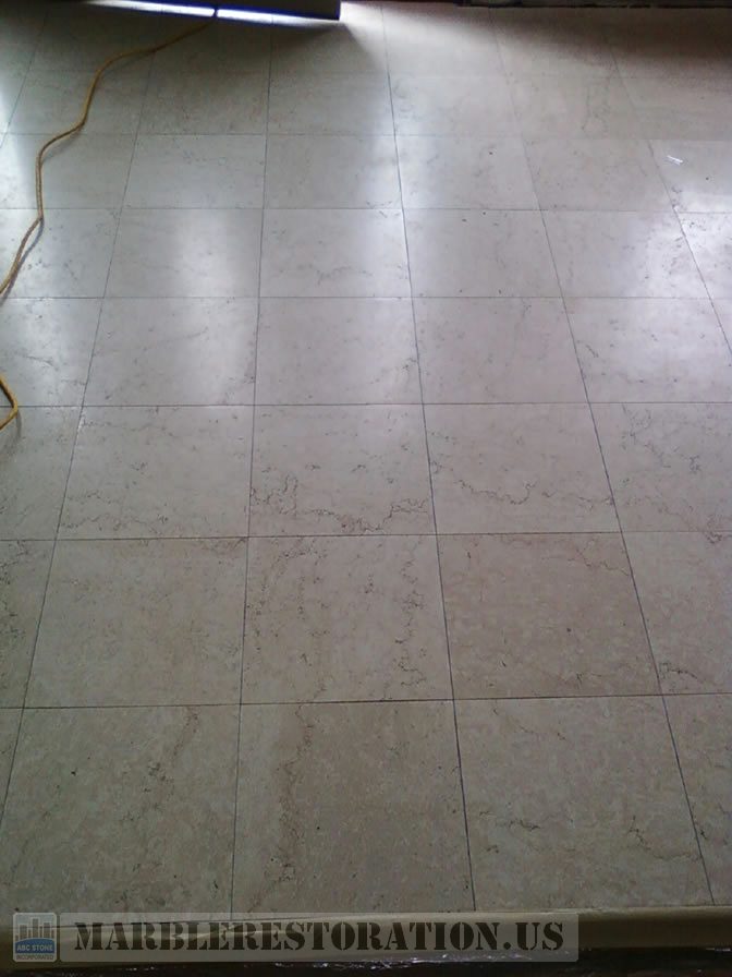 Foyer Marble Floor Cleaning and Polishing