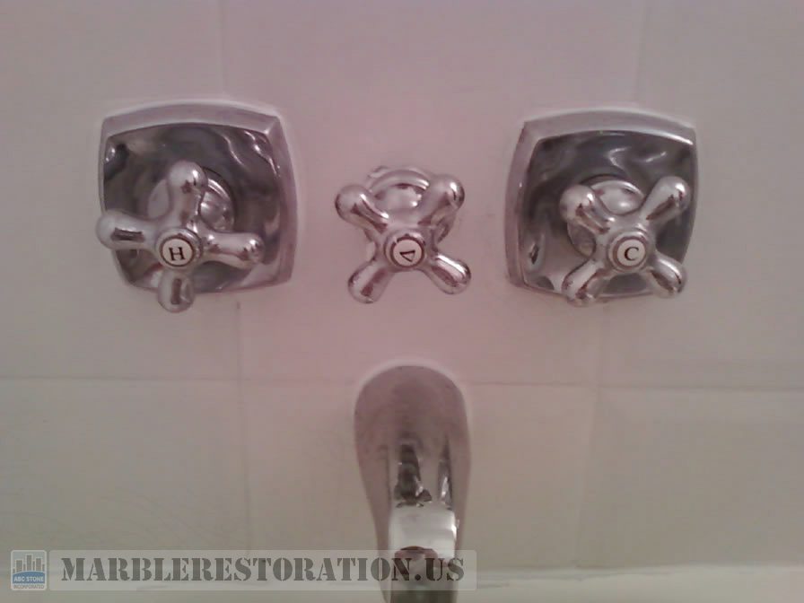 Bathtub Faucets after Re Caulking