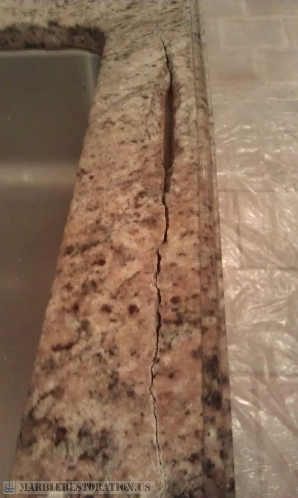 Granite Counter Top Crack