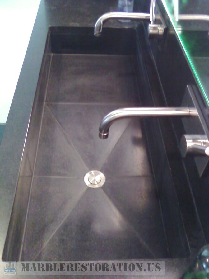 Black Absolute Granite Sink