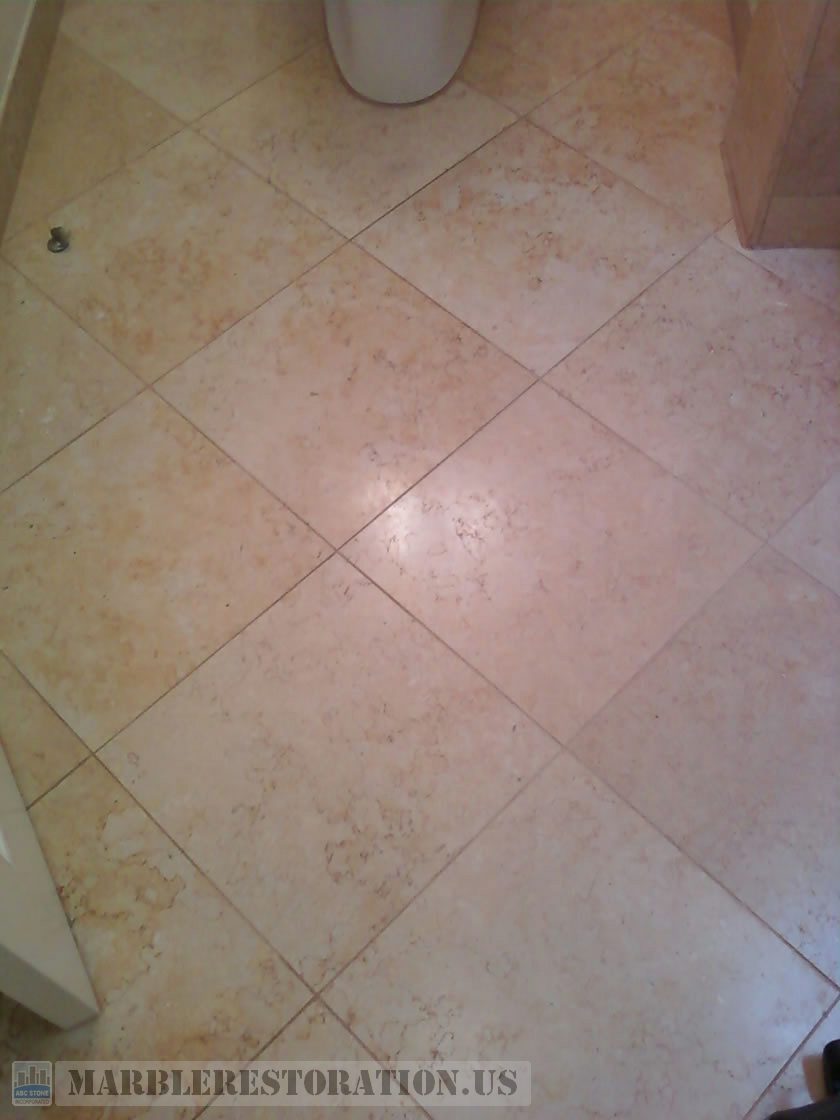 Jerusalem Stone Bathroom Floor